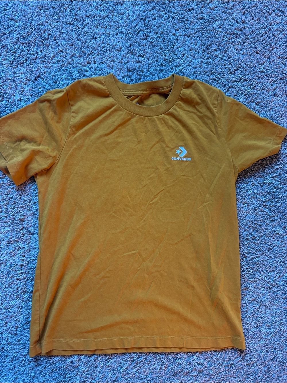 Converse Men's Short Sleeve Tee in Mustard Gold